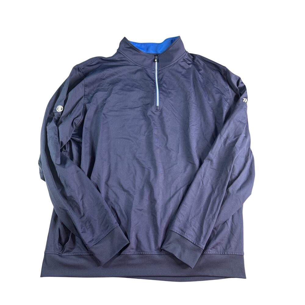 FootJoy Boise Cascade Trex 1/4 Zip Golf Pullover Navy Stretch Men's 2XL